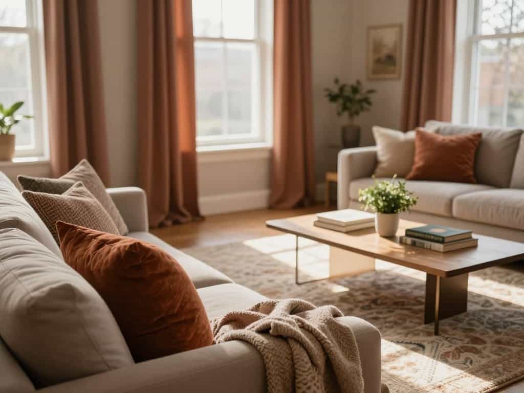 Licht und Textilien für einladendes Ambiente