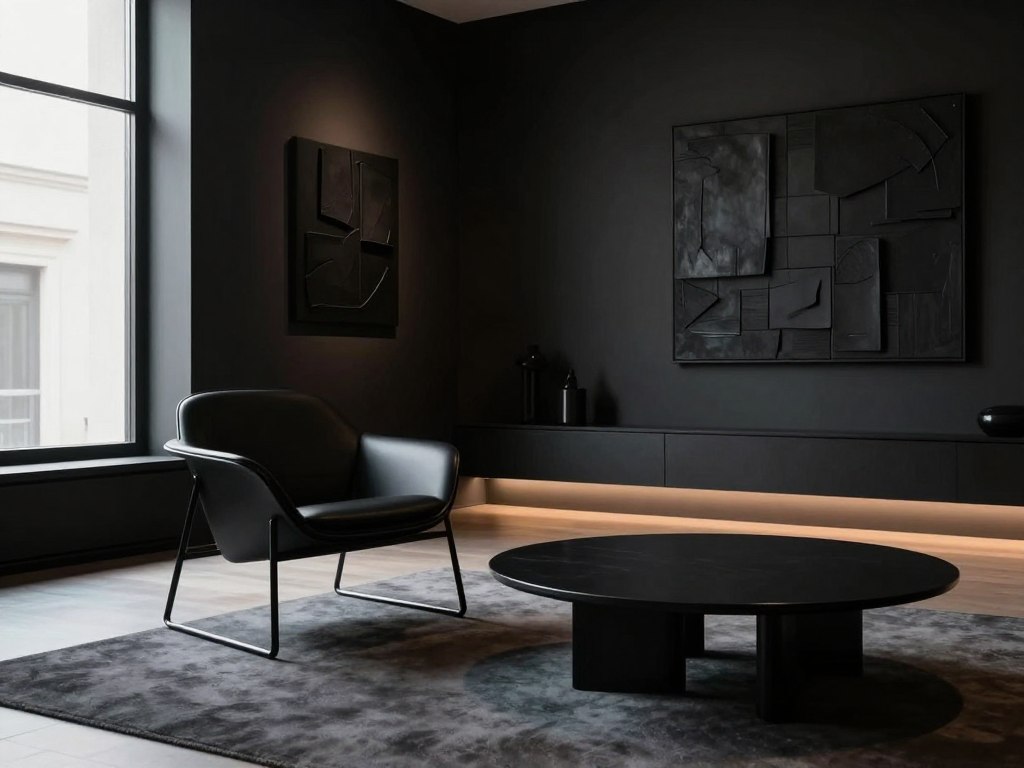 Schwarz als Designelement