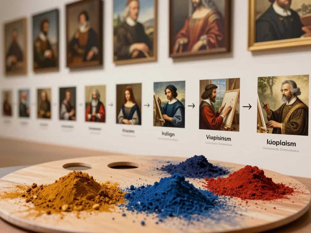 historische Entwicklung von Farben