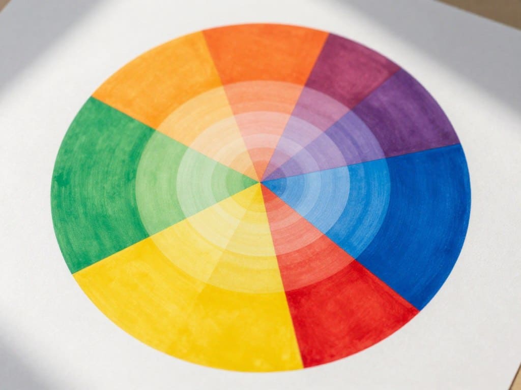 Farben erster Ordnung im Farbkreis
