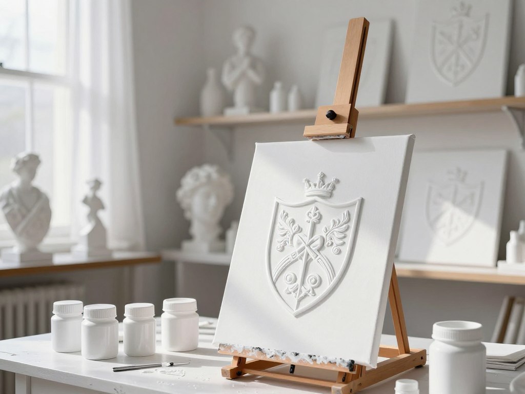 Weiß in der Kunst und Heraldik