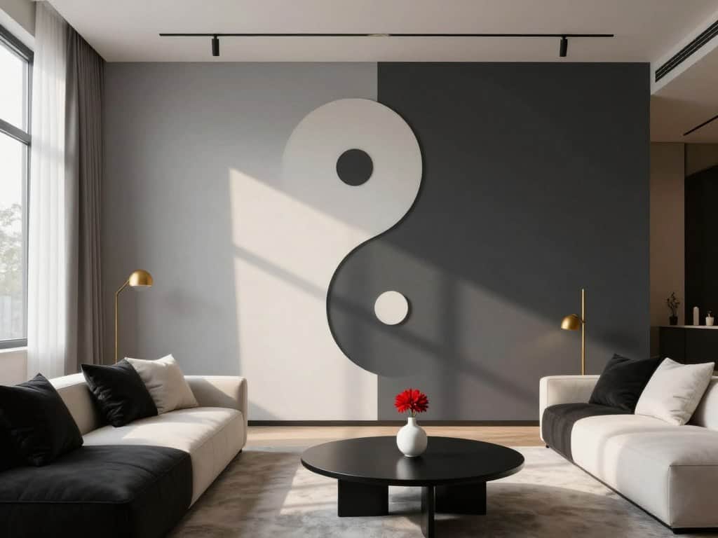 Yin und Yang Farben in der Raumgestaltung