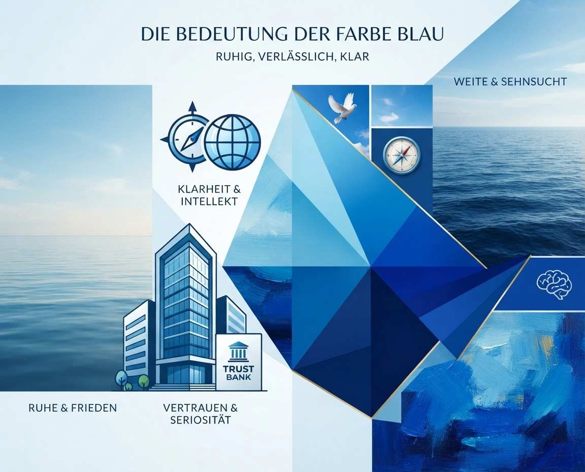 Du betrachtest gerade Blau in der Farbenlehre: Bedeutung, Wirkung und Einsatz