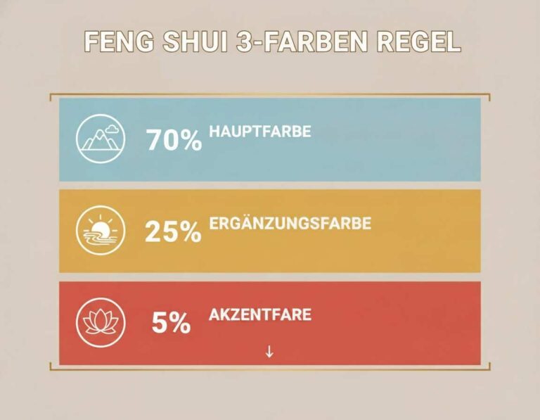 Mehr über den Artikel erfahren Die 3-Farben-Regel im Feng Shui erklärt