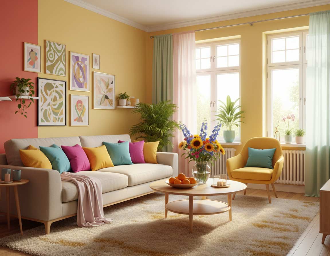 Positive Energie Farben praktisch einsetzen