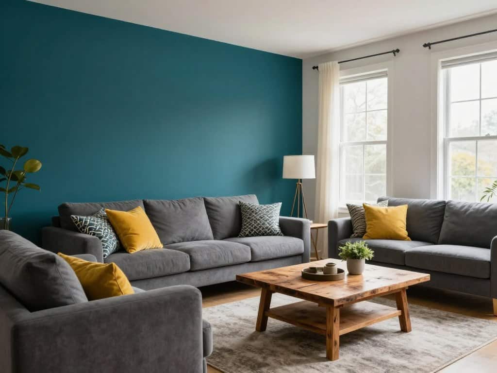 Akzentwand Farben Wohnzimmer