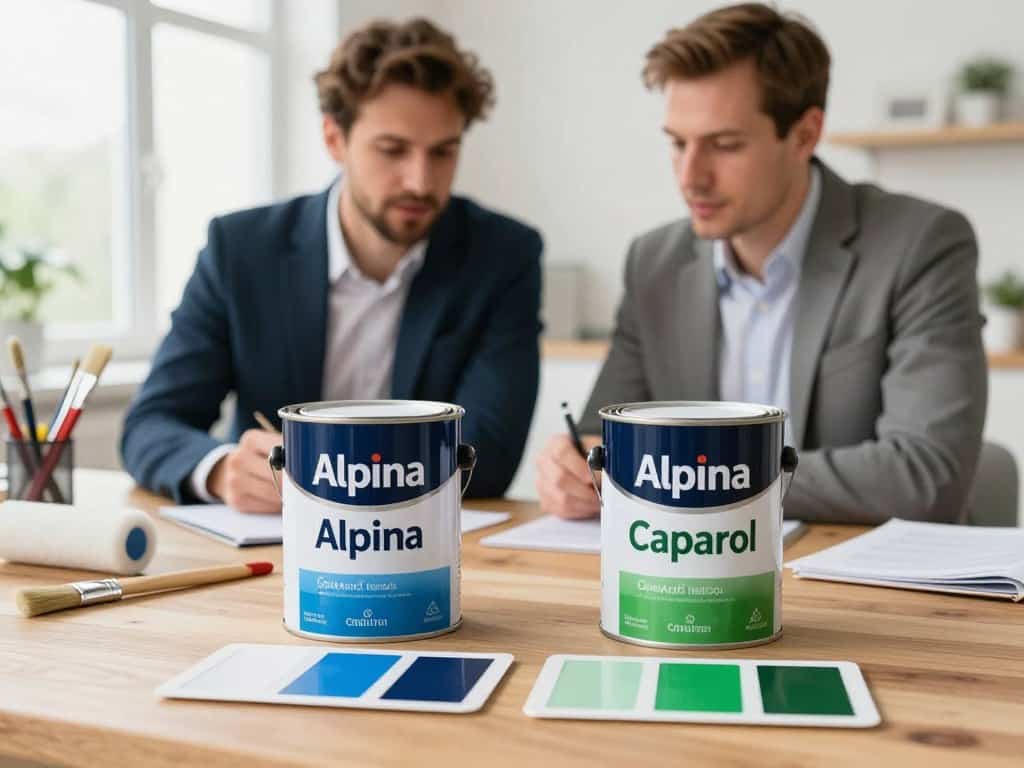 Alpina vs. Caparol Außenfarbe Vergleich