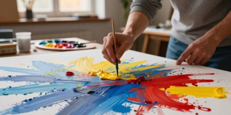 Farbe als Gestaltungsmittel in der bildenden Kunst