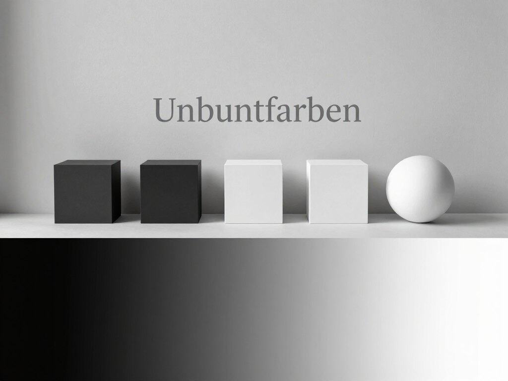 Du betrachtest gerade Unbuntfarben: Schwarz, Weiß und Grau in der Farbenlehre