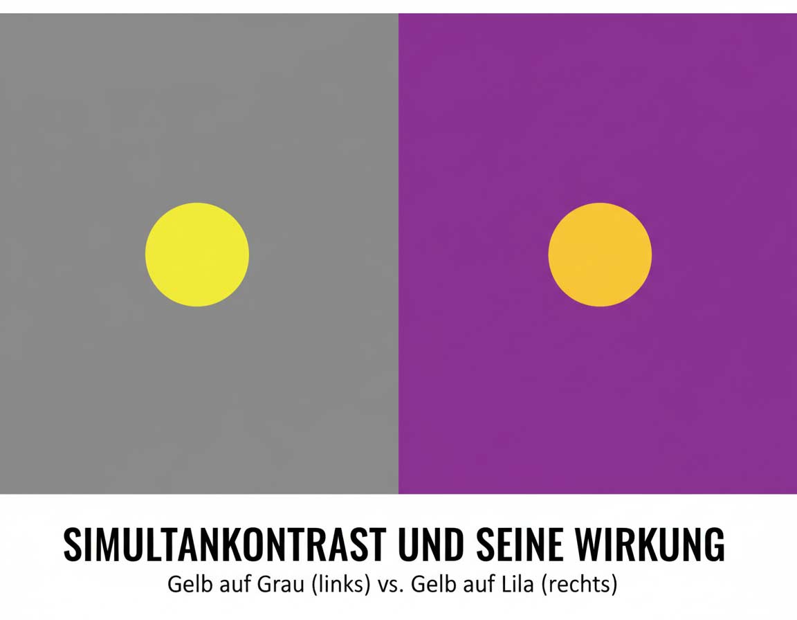 Simultankontrast und seine Wirkung am Beispiel
