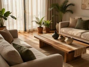Mehr über den Artikel erfahren Erdtöne im Wohnzimmer: Der Natur-Trend