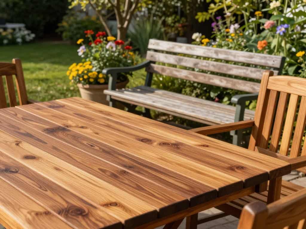 Holzschutzfarbe für Gartenmöbel