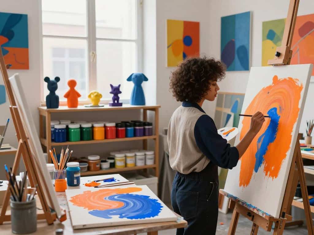 Kreativer Einsatz in Kunst und Design