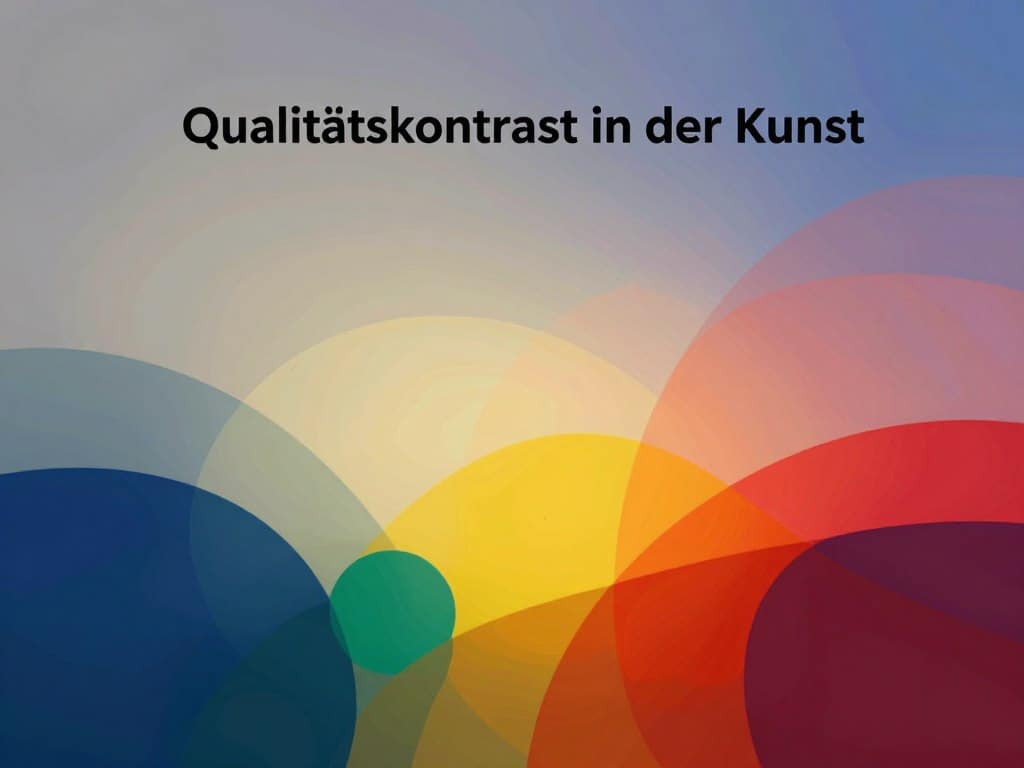 Qualitätskontrast in der Kunst