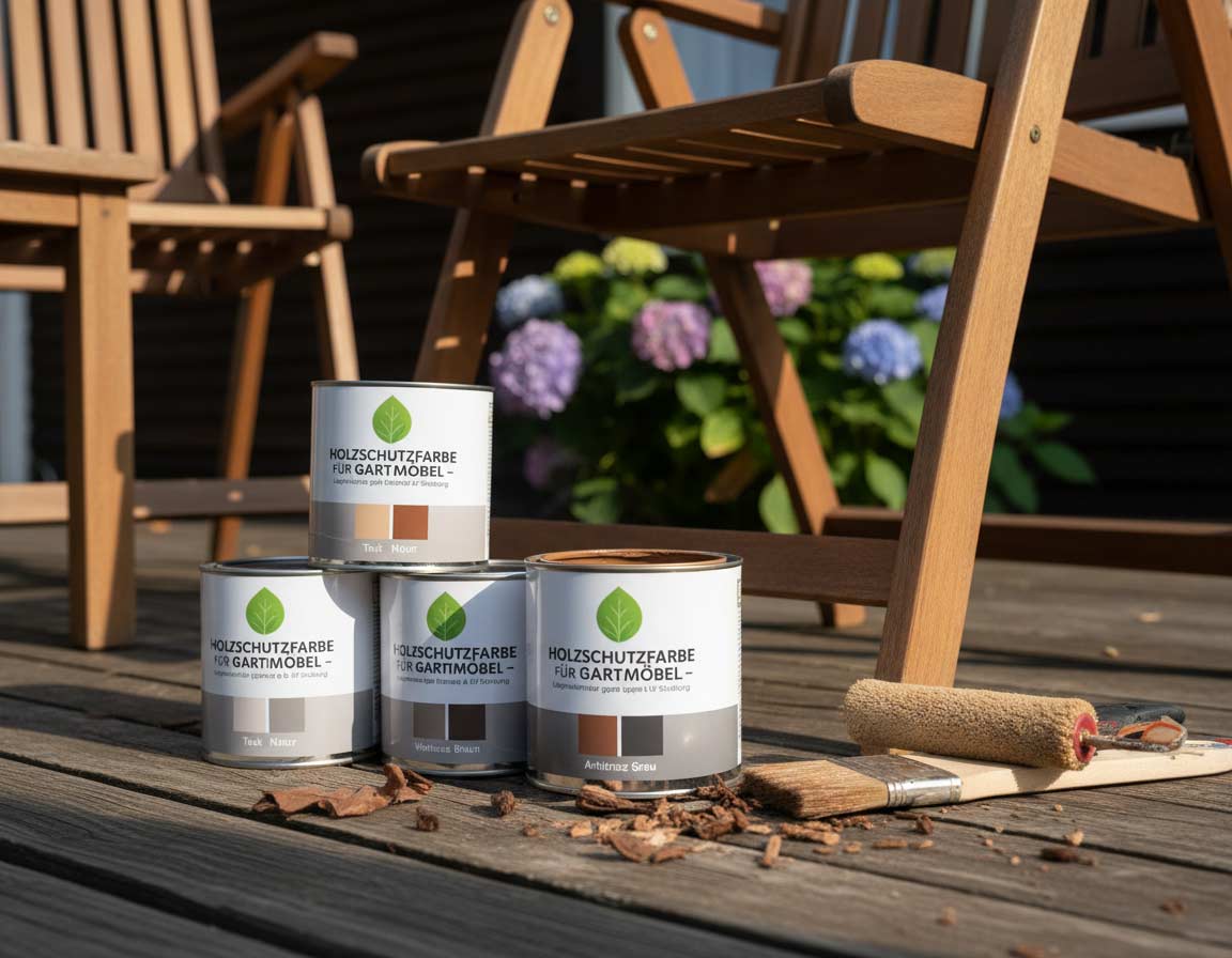 Holzschutzfarben für Gartenmöbel