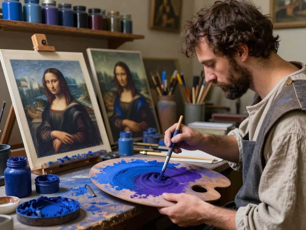 Blaue und violette Nuancen in der Renaissance