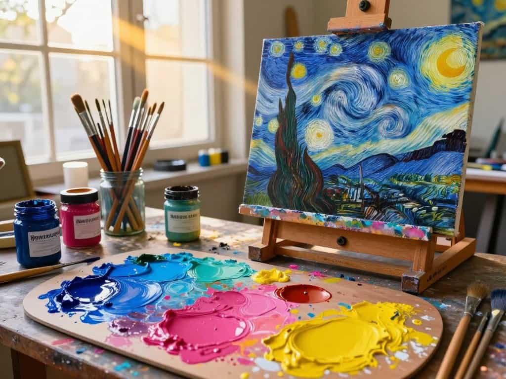 Van Gogh und das Mischen der Grundfarben